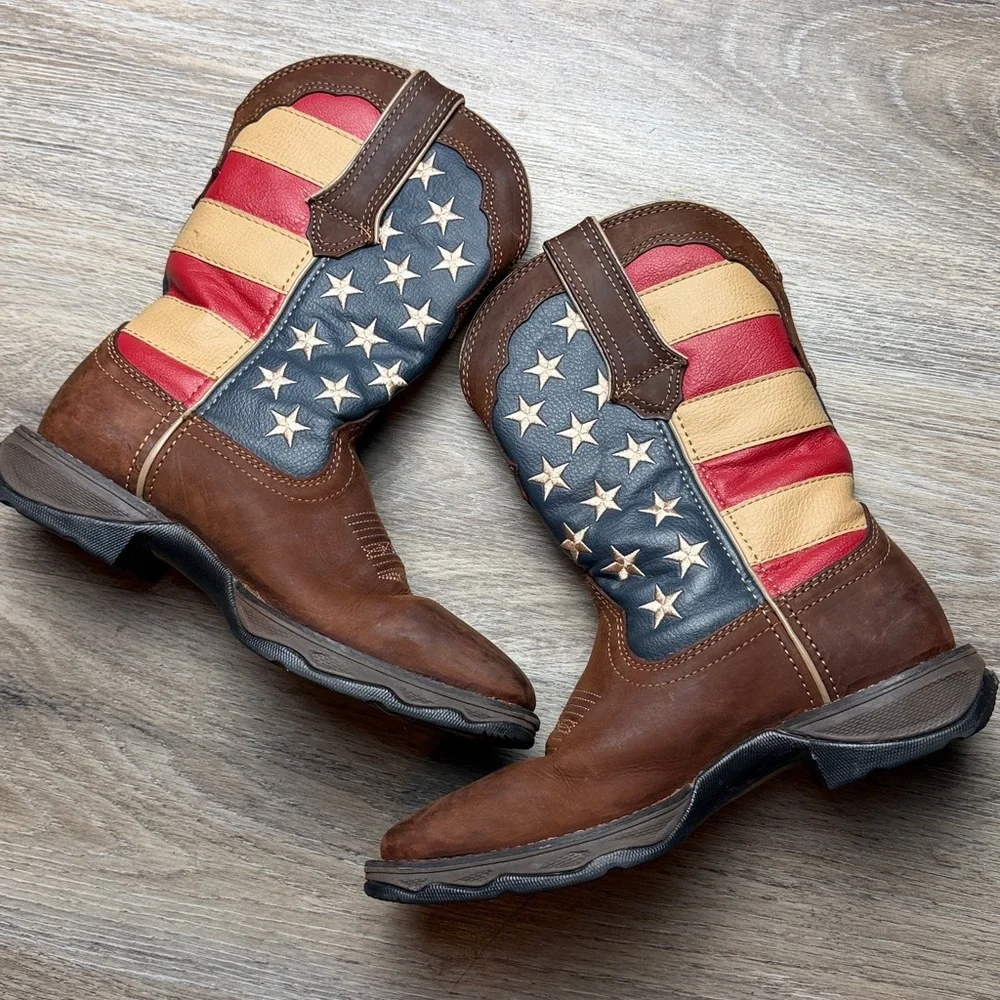 Durango Lady Rebel American Flag Western Boots – Size Women’s 7